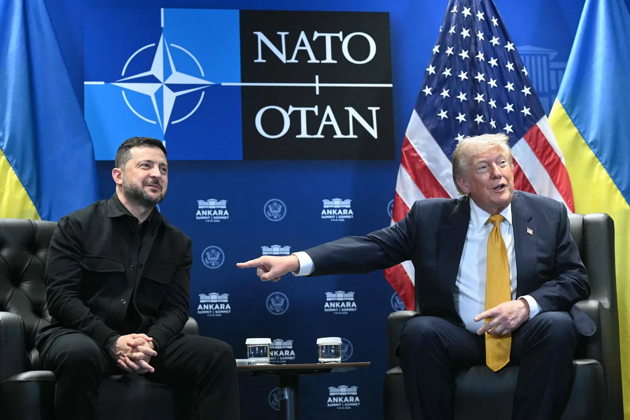 Volodymyr Zelensky en Donald Trump woensdag in Ankara.