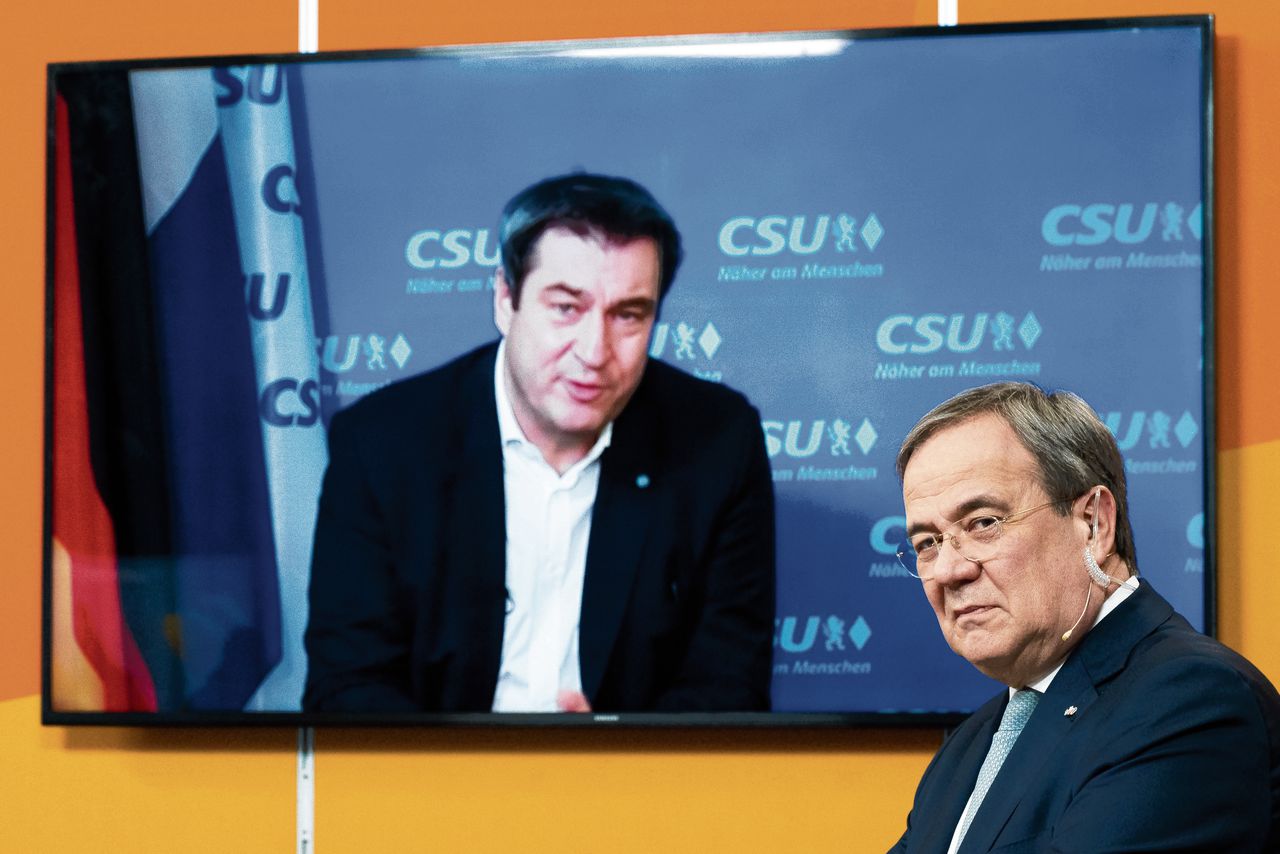 Zusterpartijen CDU en CSU twisten over kanselierskandidaat  