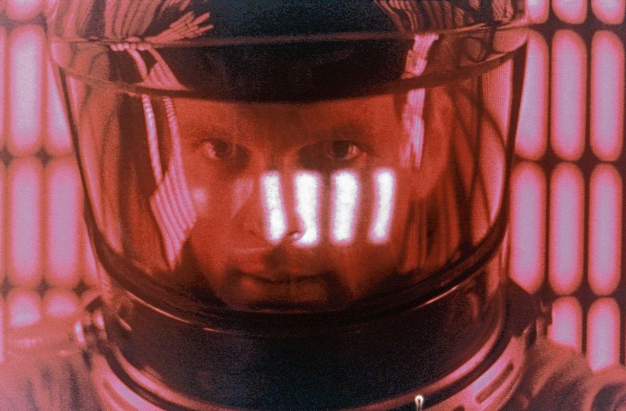 Keir Dullea in ‘2001, A Space Oddyssey’ van Stanley Kubrick. De gezaghebbende criticus Roger Ebert had moeite met het emotieloze acteren in de film.