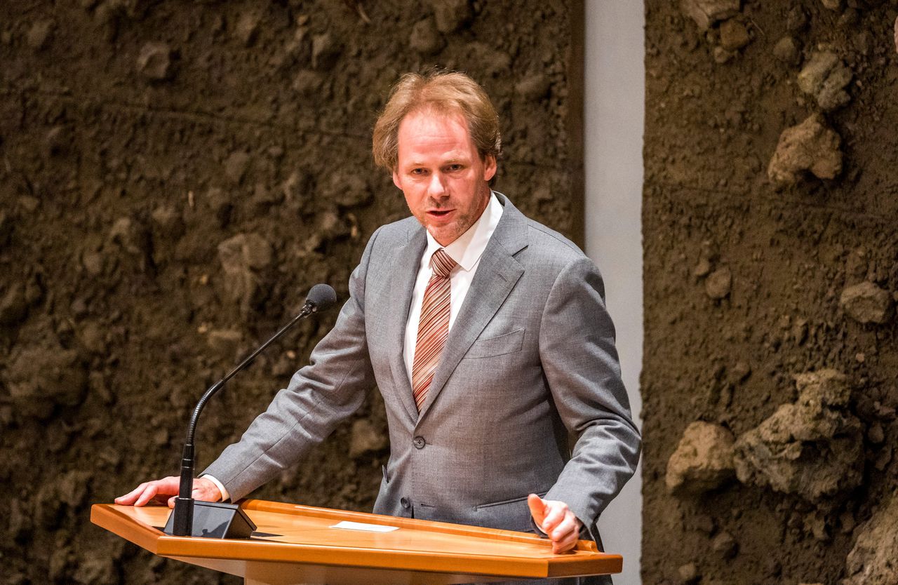 Bart Snels in de Tweede Kamer tijdens de Algemene Financiële Beschouwingen.