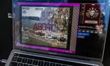Images that the drone makes can be followed on a screen in the car.