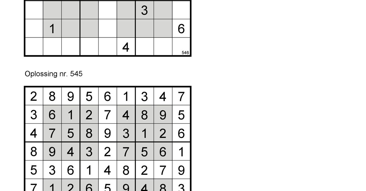 Sudoku NRC