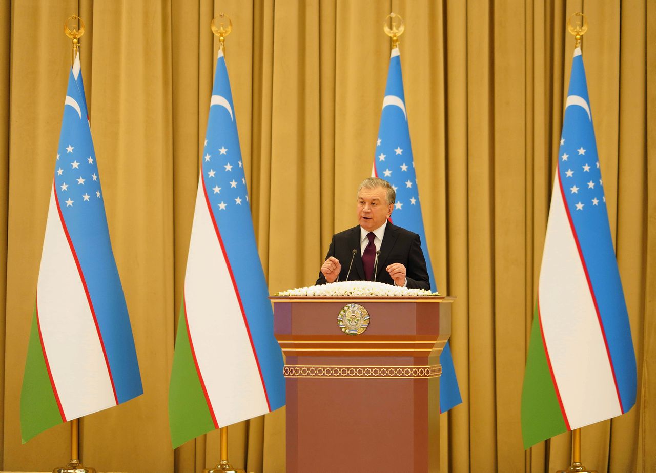 De Oezbeekse president Sjavkat Mirzijojev.