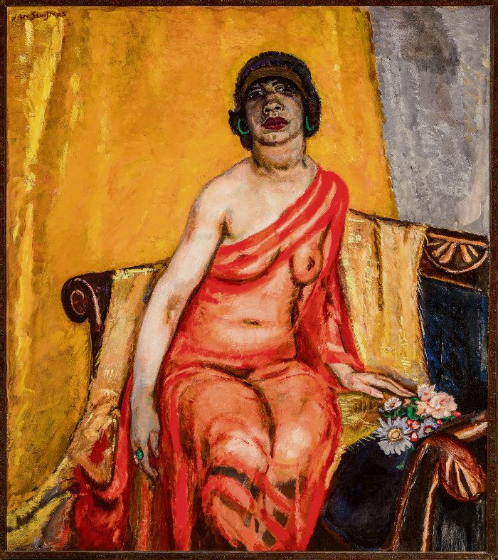Jan Sluijters: Portret van Tonia Stieltjes (ca. 1920, formaat 132x116 cm)