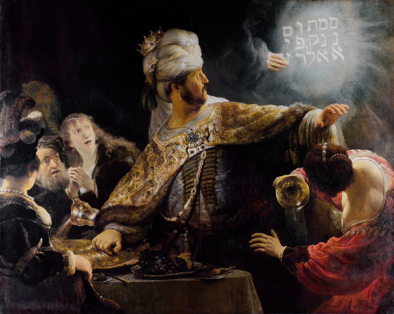 Het feestmaal van Belsazar van Rembrandt