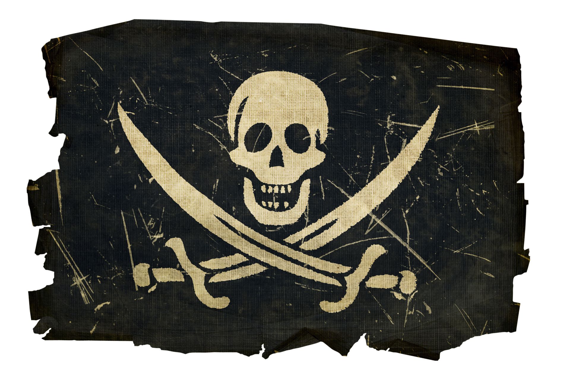 Старинный пиратский флаг