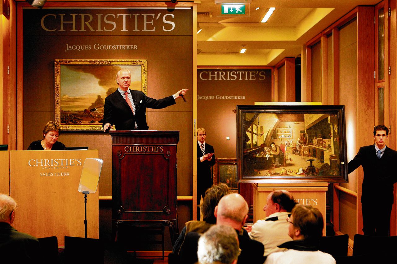 Een veiling bij Christie’s in Amsterdam.