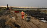 A construction site in Dithmarschen, northern Germany, where Swedish battery maker Nordvold will build a factory - with government aid approved by Brussels - to balance competition with China.