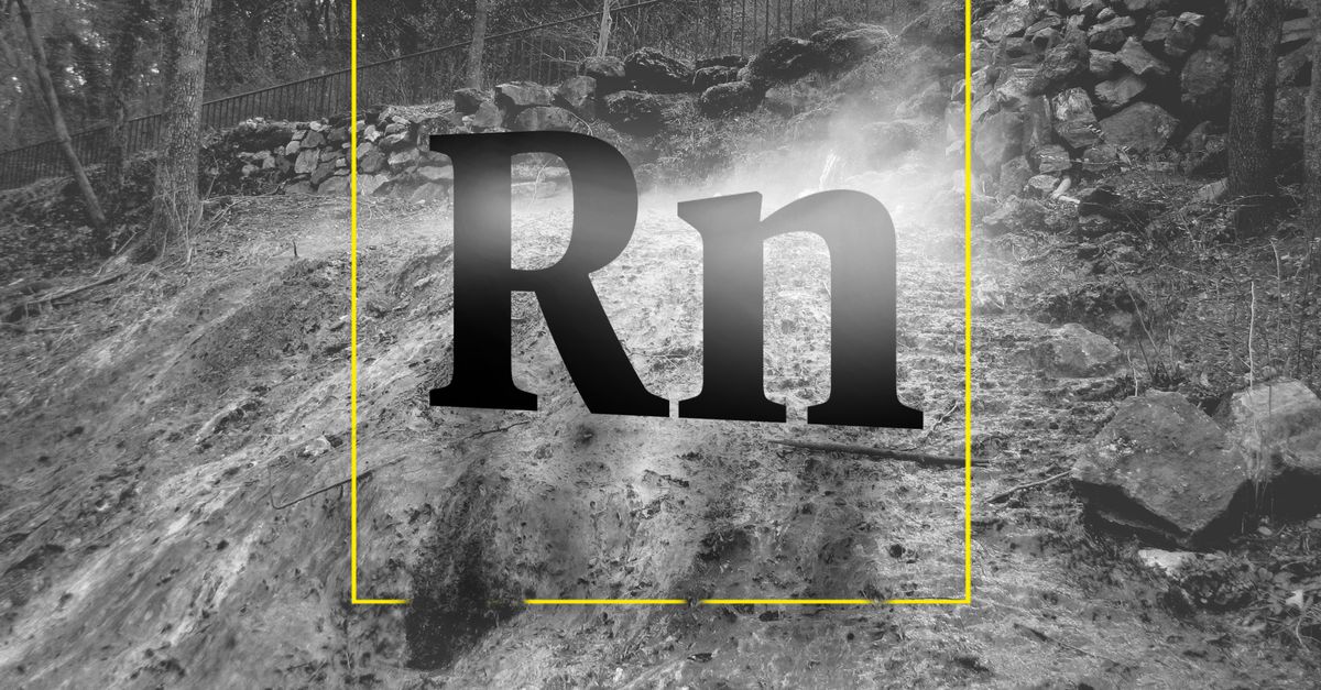 Radon tötet Granitböden ab