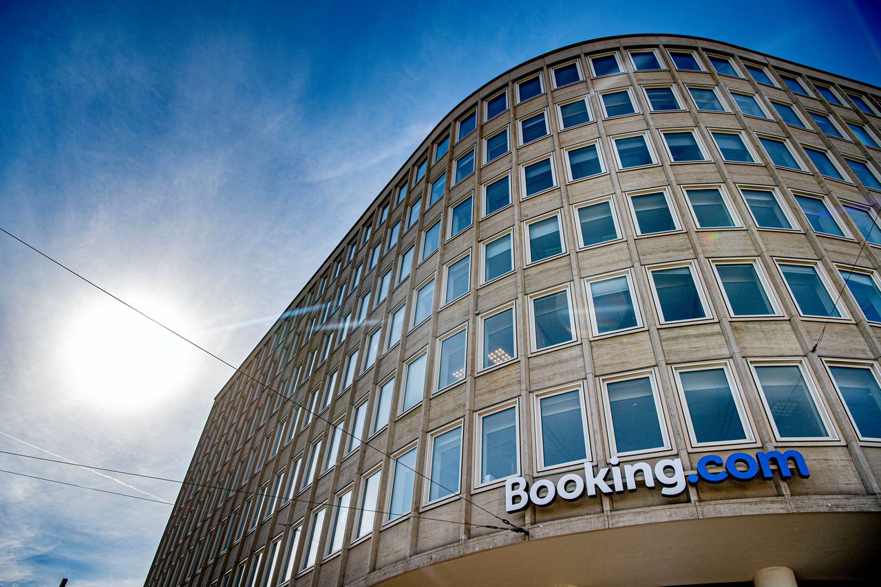 Het hoofdkantoor van Booking.com in Amsterdam