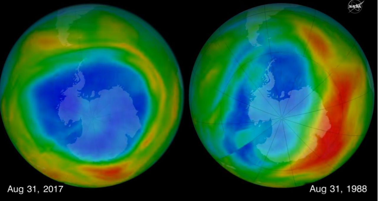 Gat in de ozonlaag op zijn kleinst sinds 1988 - NRC