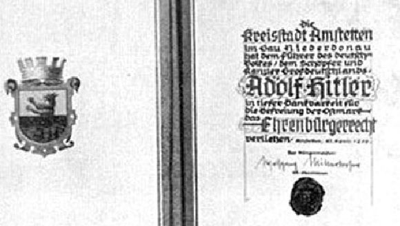 Ereburgerschap Hitler beheerst Oostenrijkse politiek - NRC