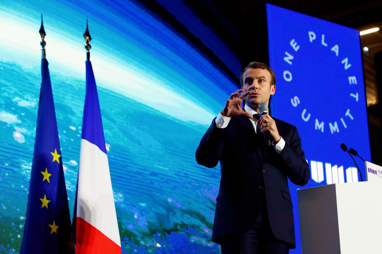 Macron wil onze planeet redden 