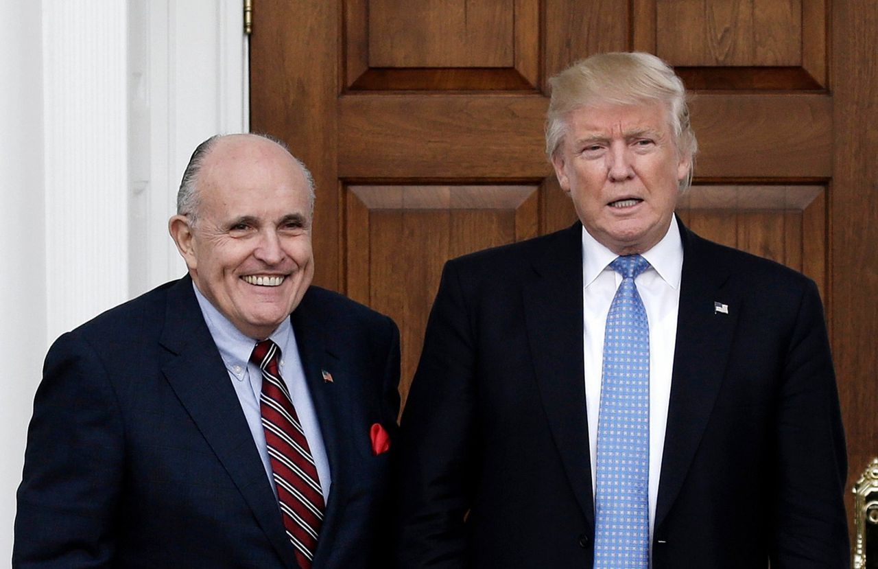 Rudy Giuliani en president Trump.