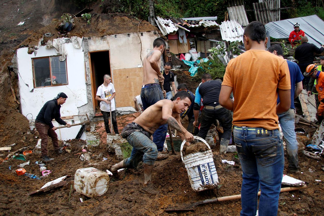 Minstens elf doden na aardverschuiving in Colombia 