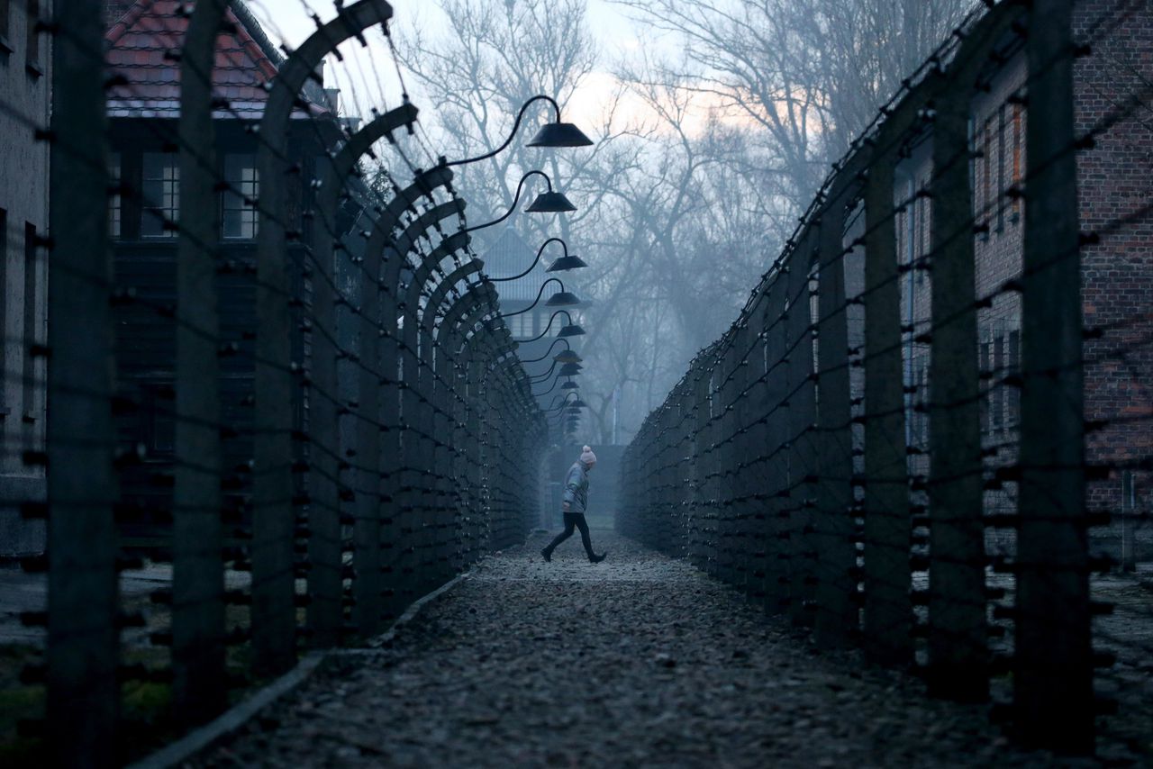 Het voormalige concentratiekamp Auschwitz in Oswiecim, Polen.