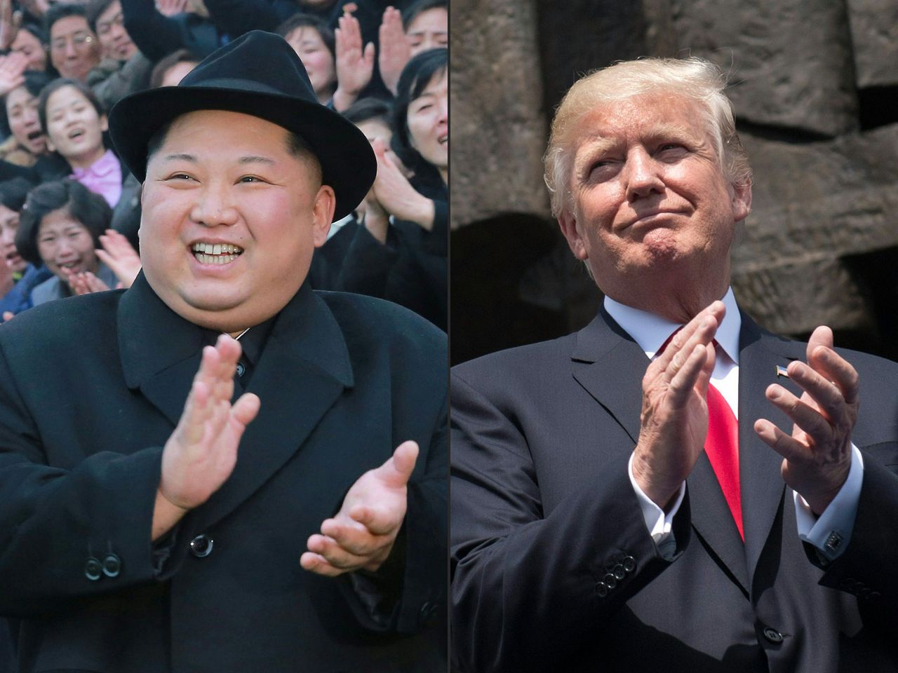 Kim Jong-un en Donald Trump