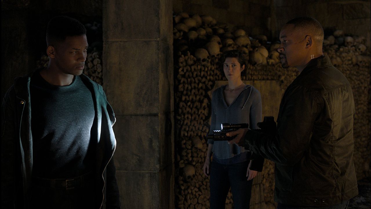 Will Smith speelt een dubbelrol in ‘Gemini Man’ als een Pentagonschutter die een kloon achter zich aankrijgt, waarbij de rol van de kloon digitaal werd verjongd.
