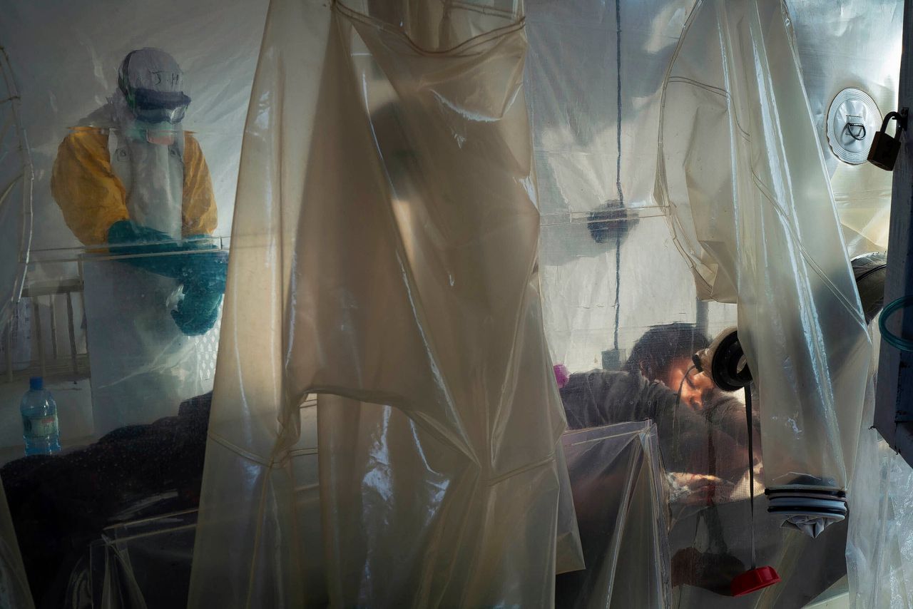 Ebola-kliniek in Beni, Congo