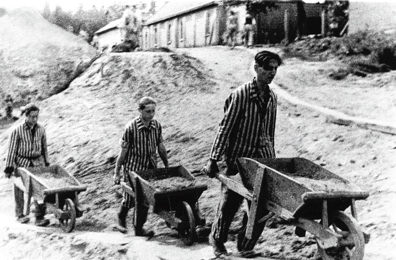Gevangenen in kamp Vught tijdens de Tweede Wereldoorlog.