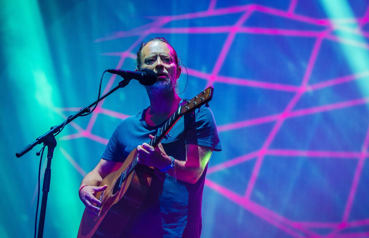 Zanger van Radiohead Thom Yorke tijdens het Best Kept Secret-festival in Hilvarenbeek. Juni 2017.