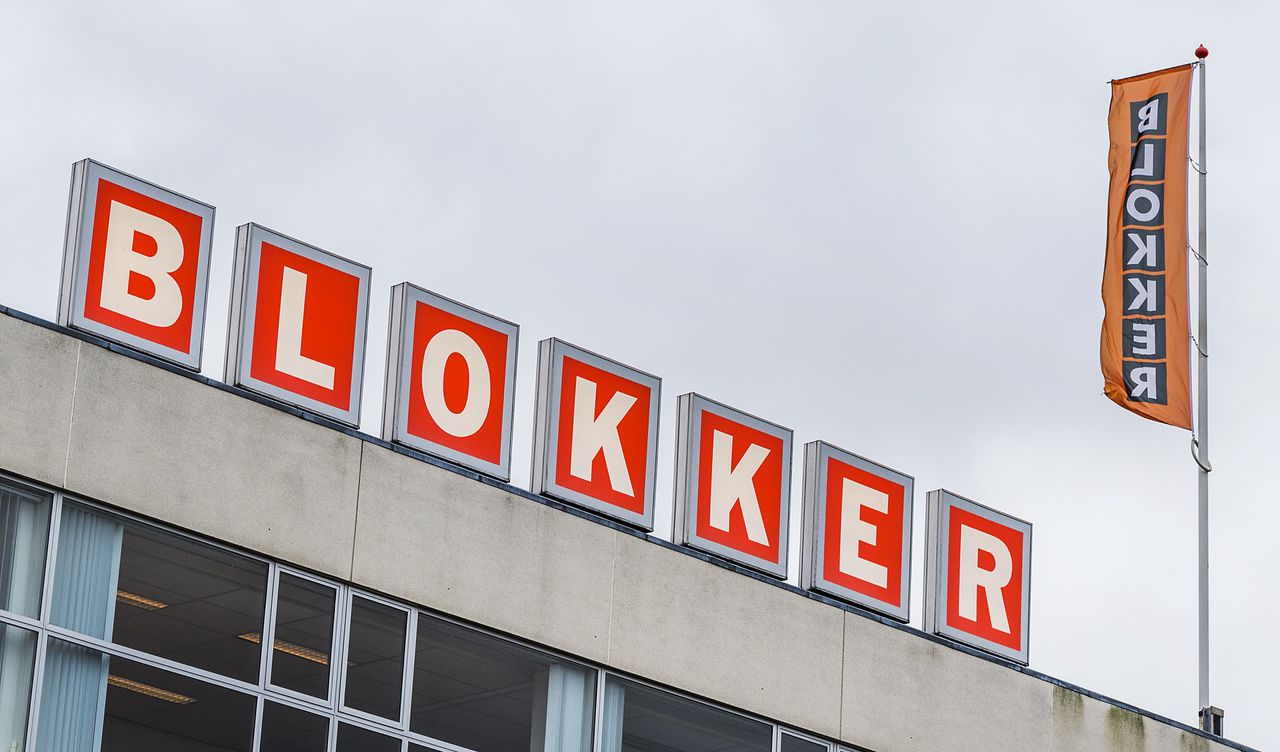 Het logo van Blokker