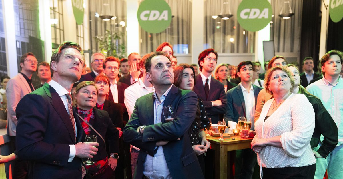 Hier een verliesje, daar een winstje, het CDA beleeft een rustige avond