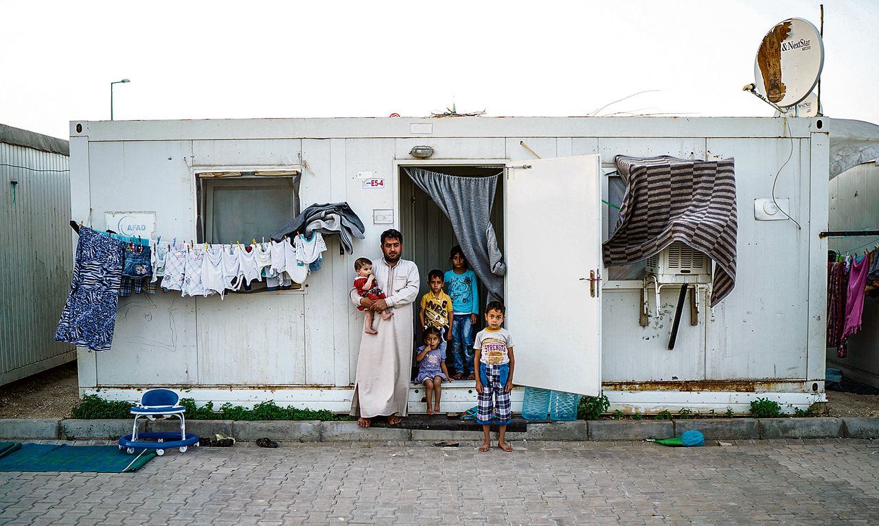 Een Syrische vluchteling in een vluchtelingenkamp in de Turkse stad Sanliurfa.