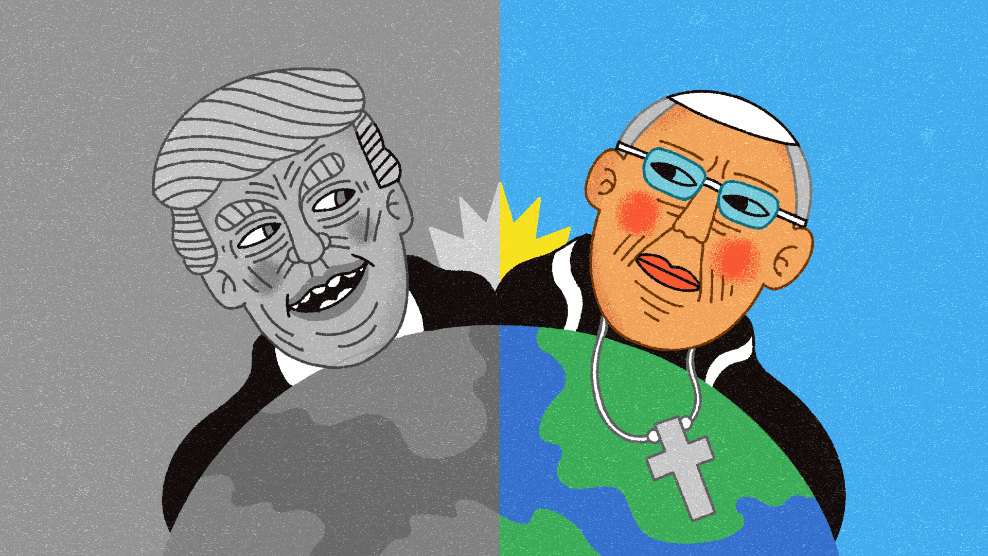 &#8216;Marxistische marionet&#8217; paus Leo neemt afstand van klimaatuitspraken Trump