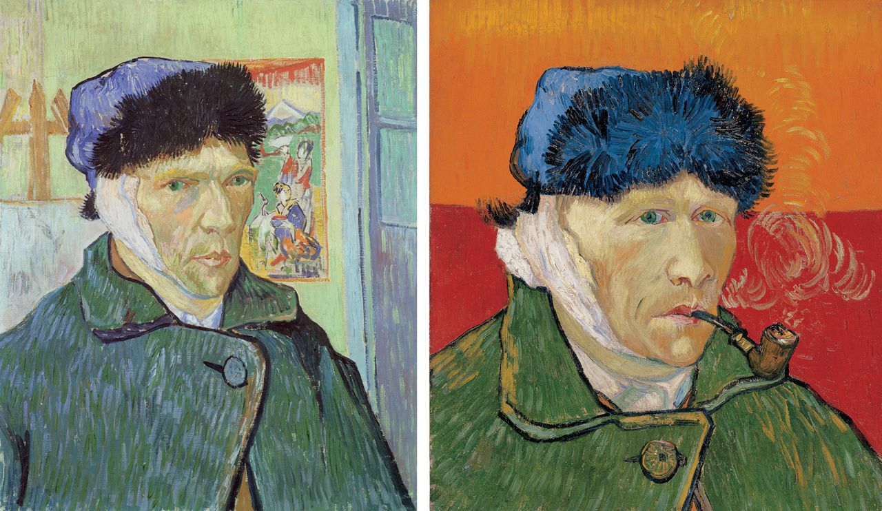 Vincent van Gogh: Zelfportret met verbonden oor, 1889