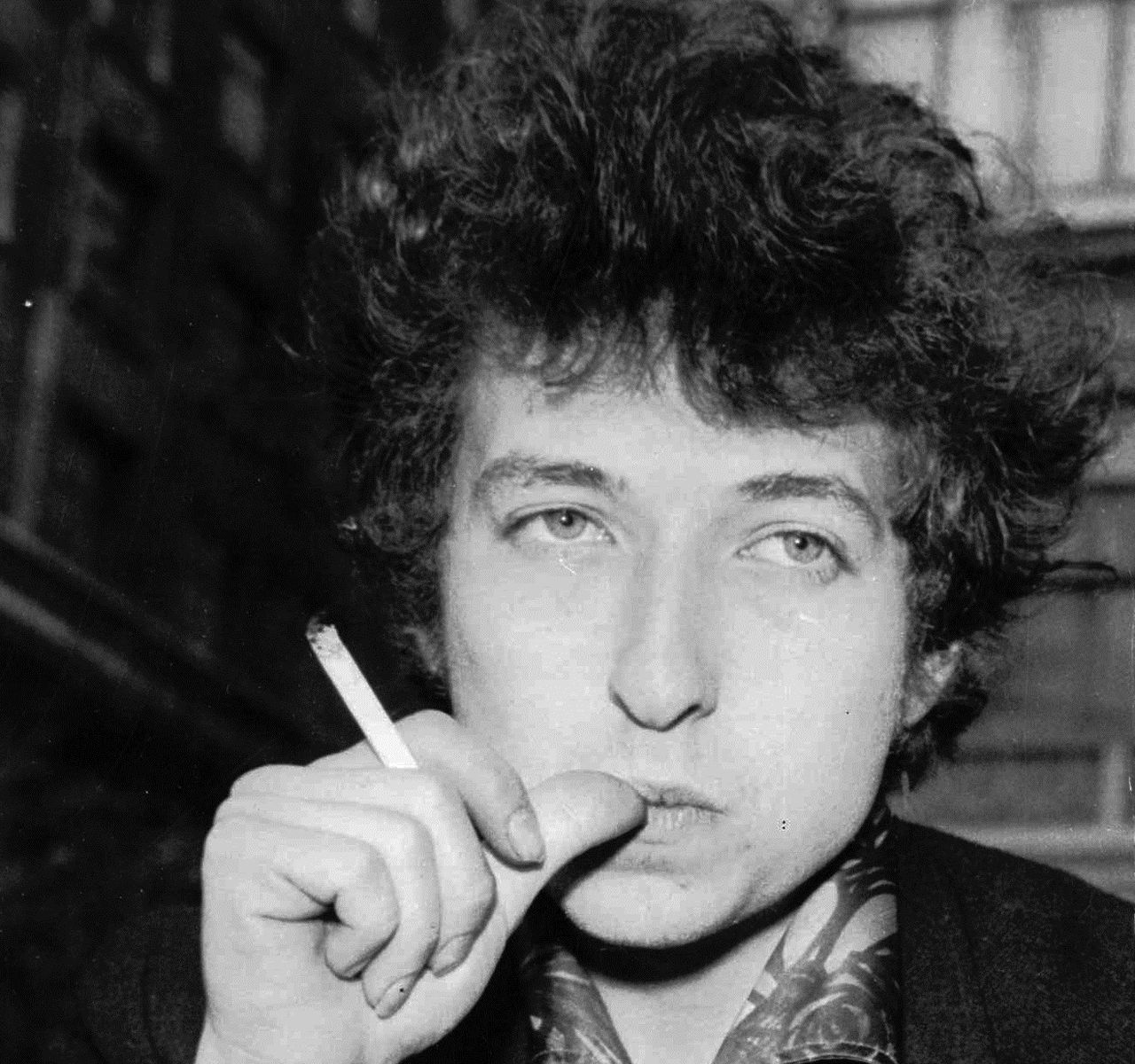 Bob Dylan in Londen in 1965.