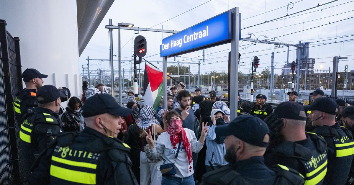 Voor de tweede keer dreigt een pro-Palestijnse demonstratie op het spoor; NS en ProRail kunnen weinig doen