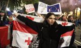 Georgians demonstrated on Sunday against 