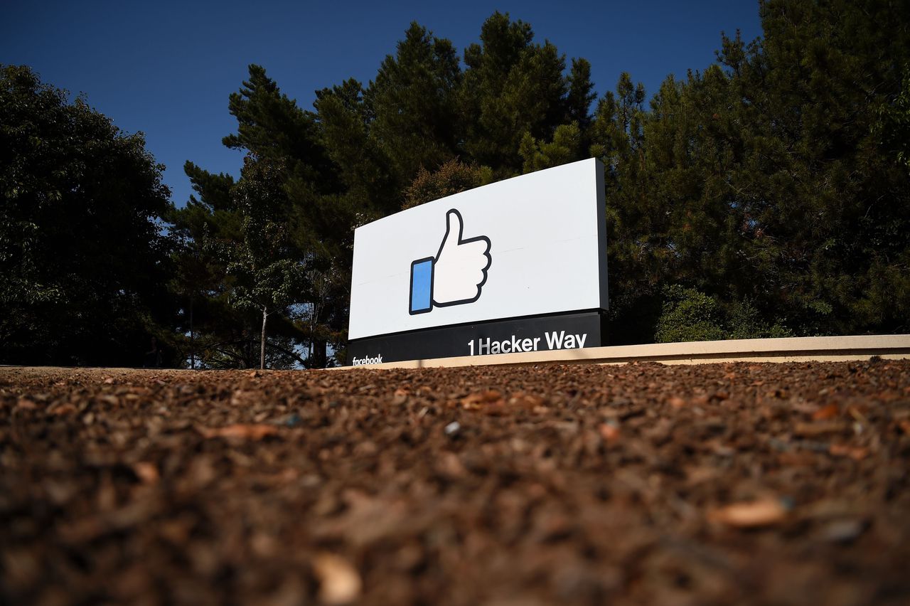 Het hoofdkantoor van Facebook in Menlo Park, Californië. Foto Josh Edelson / AFP