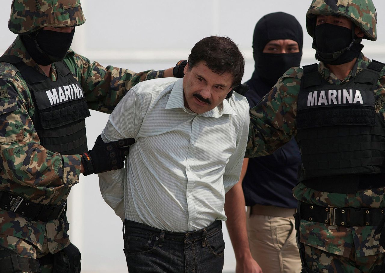 De Mexicaanse kartelbaas 'El Chapo'.