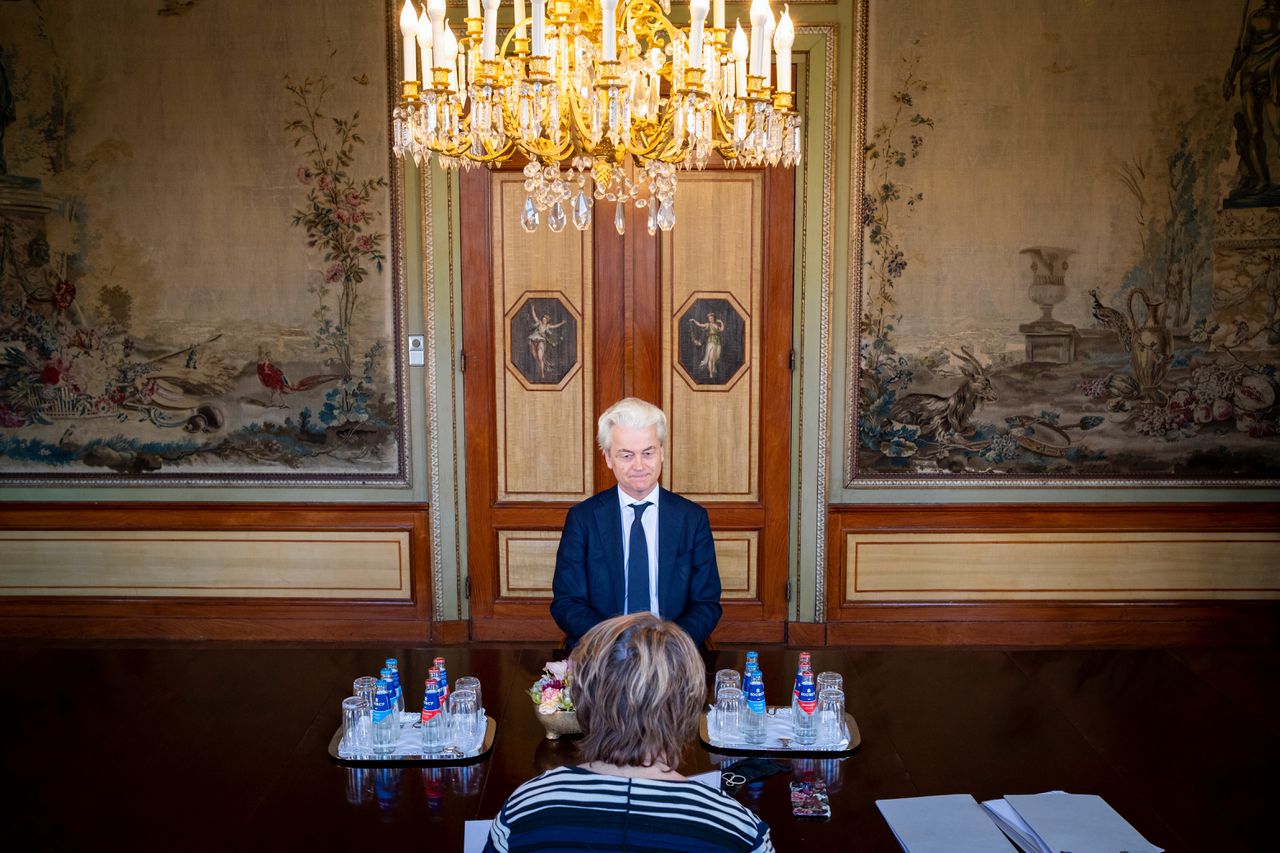 PVV-leider Wilders schuift deze week als enige niet meer aan bij informateur Hamer 