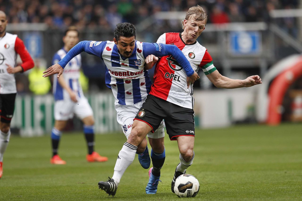 Feyenoord omzeilt lastige klip bij Heerenveen 