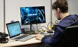 Deelnemer aan de wedstrijd cybersecurity bij het  jaarlijkse NK voor vakwedstrijden in het (v)mbo, Skills The Finals.  