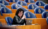 BBB-leider Caroline van der Plas tijdens een debat in de Tweede Kamer. Foto Bart Maat    