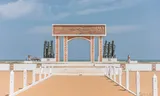 De Door of No Return in Ouidah, Benin, een gedenkteken voor tot slaaf gemaakte Afrikanen.