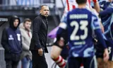 Ajax-coach John Heitinga, zaterdag op Het Kasteel tegen Sparta. Het duel eindigde in 3-3. Foto Maurice van Steen/ANP  