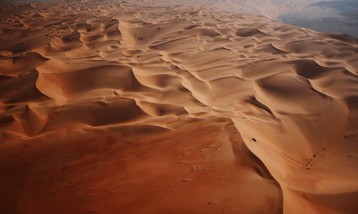 Racen door de Saoedische woestijn 