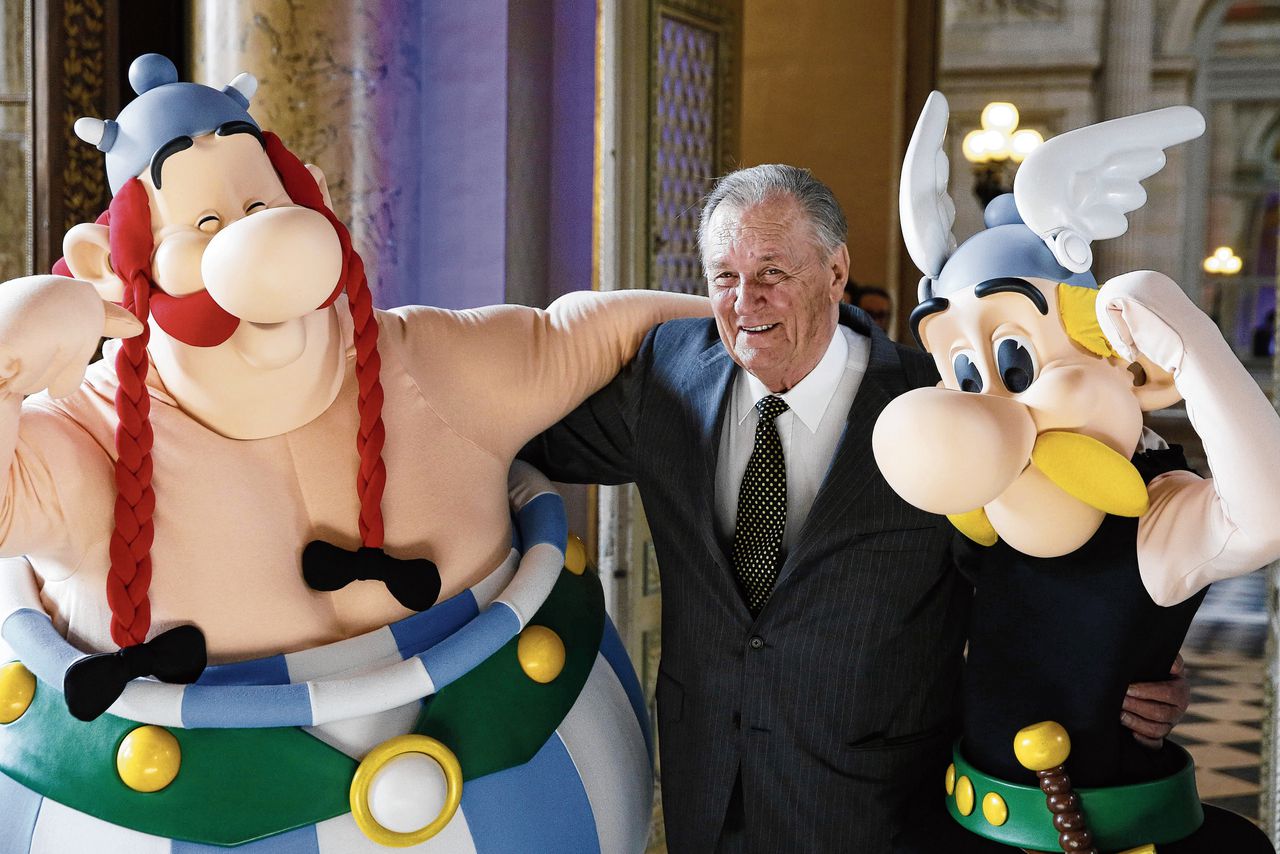 Striptekenaar Albert Uderzo vond Obelix leuker; die had hij zelf bedacht.