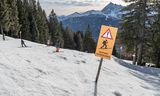 Ski slope in Tyrol, Austria.  Every year, nearly one million Dutch people play winter sports.