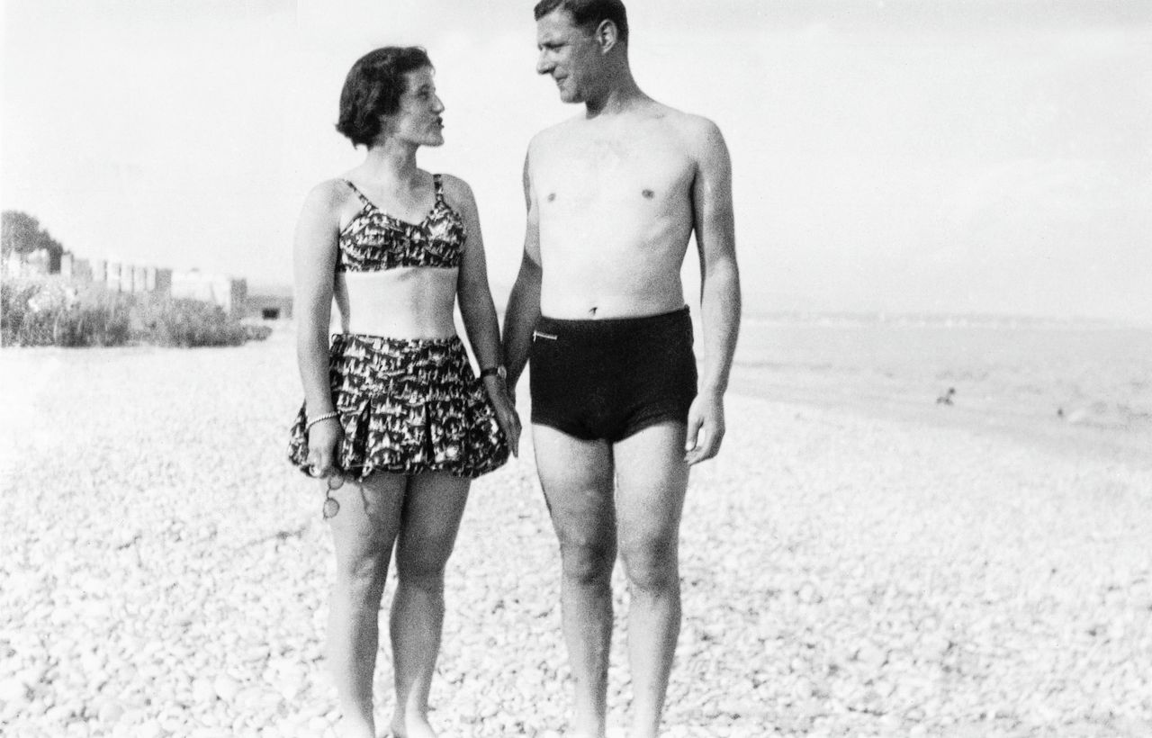 Paul Goldscmidt en Renata Laqueur, rond 1947.