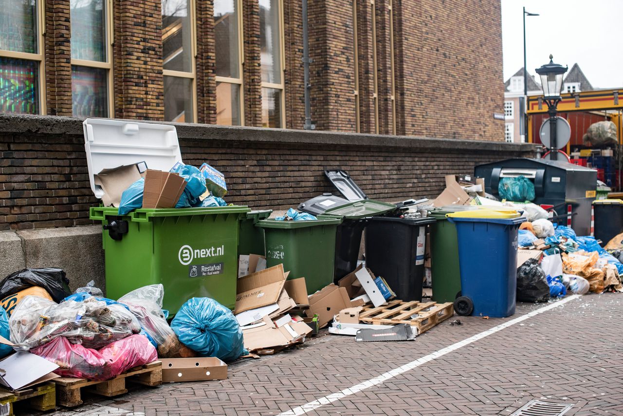 Een week lang wordt er geen afval opgehaald in Utrecht.