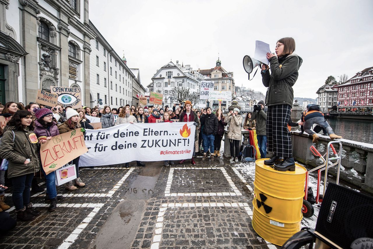Klimaatdemonstratie in Zwitserland