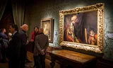 Het werk Saul en David (1651-1658) van Rembrandt van Rijn uit de collectie-Bredius in Museum Het Mauritshuis in 2019.