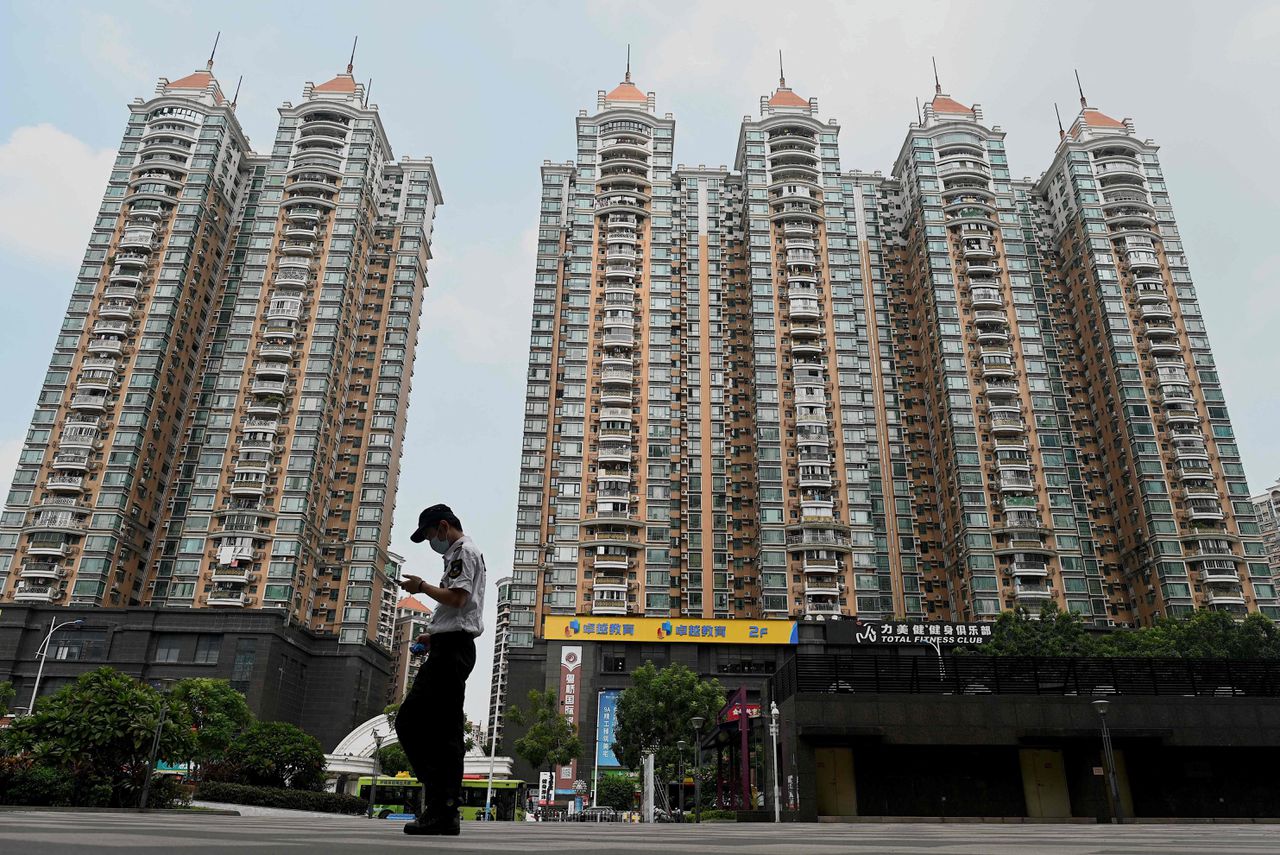 Een wooncomplex ontwikkeld door Evergrande in de Zuid-Chinese stad Guangzhou.