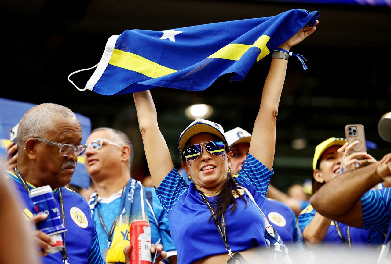 ‘Door hier te zijn, hebben wel al gewonnen’, zegt fan Curaçao in Houston